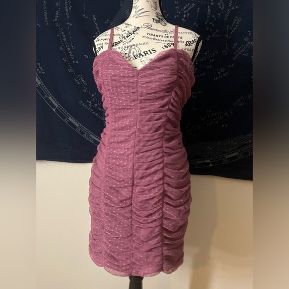 Haute Monde Mauve Pink Tulle Dress – Size M - Picture 2 of 7